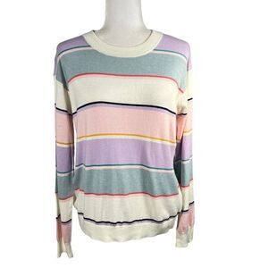 Splendid* NWT XSmall Women’s Shore Striped Ribbed Pullover Sweater multicolored